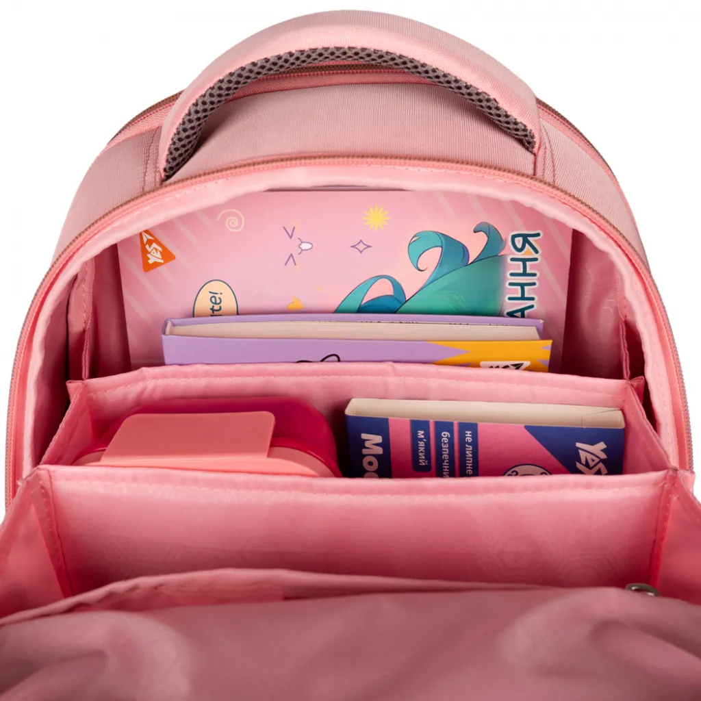 Ортопедичний рюкзак каркасний YES H-100 Pusheen Fatty, рожевий Ортопедичний рюкзак каркасний YES H-100 Pusheen Fatty, рожевий