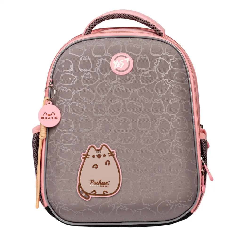 Ортопедичний рюкзак каркасний YES H-100 Pusheen Fatty, рожевий Ортопедичний рюкзак каркасний YES H-100 Pusheen Fatty, рожевий