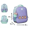 Ортопедичний рюкзак каркасний YES H-100 Pusheen the Cat, бузковий - Фото№3