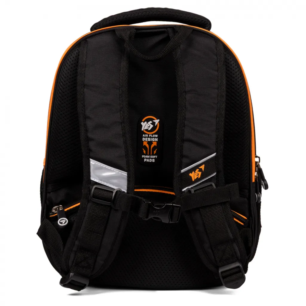 Ортопедичний рюкзак каркасний YES H-100 Space, чорний Ортопедичний рюкзак каркасний YES H-100 Space, чорний