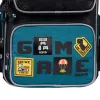 Ортопедический рюкзак полукаркасный YES Game Fan S-101, черно-бирюзовый - Фото№10