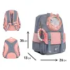 Ортопедический рюкзак школьный YES Glamour Kitty S-104, серый - Фото№3