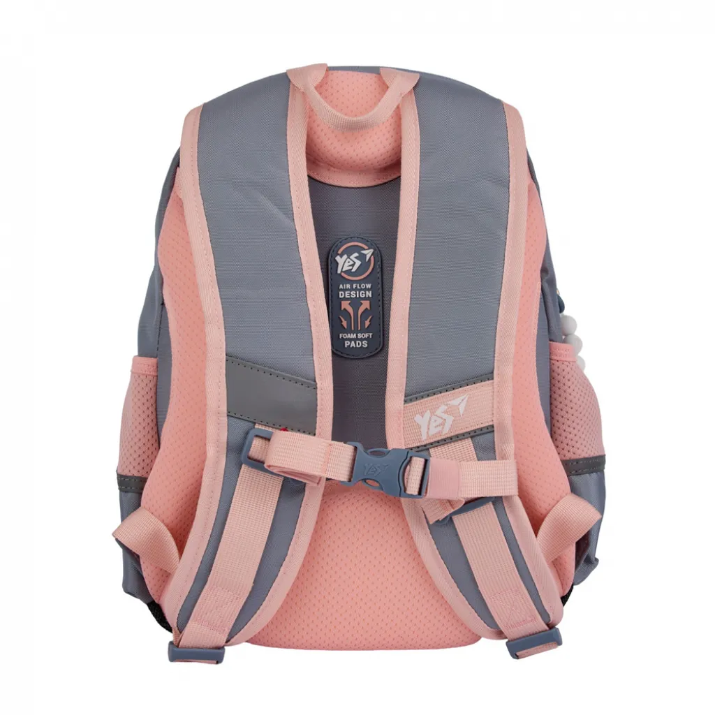 Ортопедичний рюкзак шкільний YES Glamour Kitty S-104, сірий Ортопедичний рюкзак шкільний YES Glamour Kitty S-104, сірий