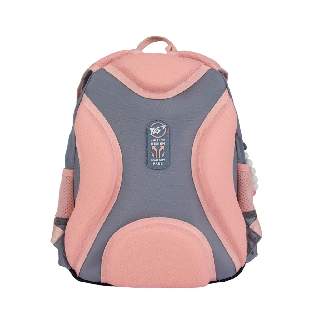 Ортопедичний рюкзак шкільний YES Glamour Kitty S-104, сірий Ортопедичний рюкзак шкільний YES Glamour Kitty S-104, сірий