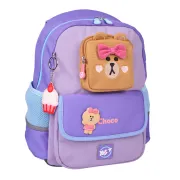Ортопедичний рюкзак шкільний YES Line Friends Pretty Choco S-104, бузковий Ортопедичний рюкзак шкільний YES Line Friends Pretty Choco S-104, бузковий