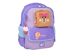 Ортопедичний рюкзак шкільний YES Line Friends Pretty Choco S-104, бузковий Ортопедичний рюкзак шкільний YES Line Friends Pretty Choco S-104, бузковий