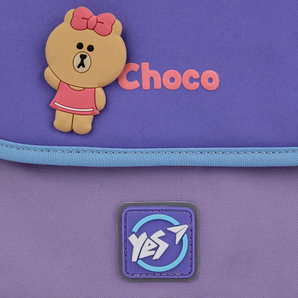 Ортопедичний рюкзак шкільний YES Line Friends Pretty Choco S-104, бузковий Ортопедичний рюкзак шкільний YES Line Friends Pretty Choco S-104, бузковий