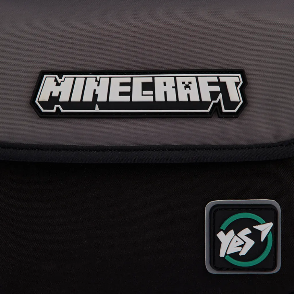 Ортопедический рюкзак школьный YES Minecraft Unique S-104, серый Ортопедический рюкзак школьный YES Minecraft Unique S-104, серый