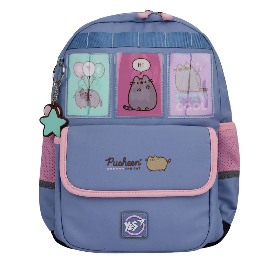 Ортопедичний рюкзак шкільний YES Pusheen Stay Cool S-104, блакитний Ортопедичний рюкзак шкільний YES Pusheen Stay Cool S-104, блакитний