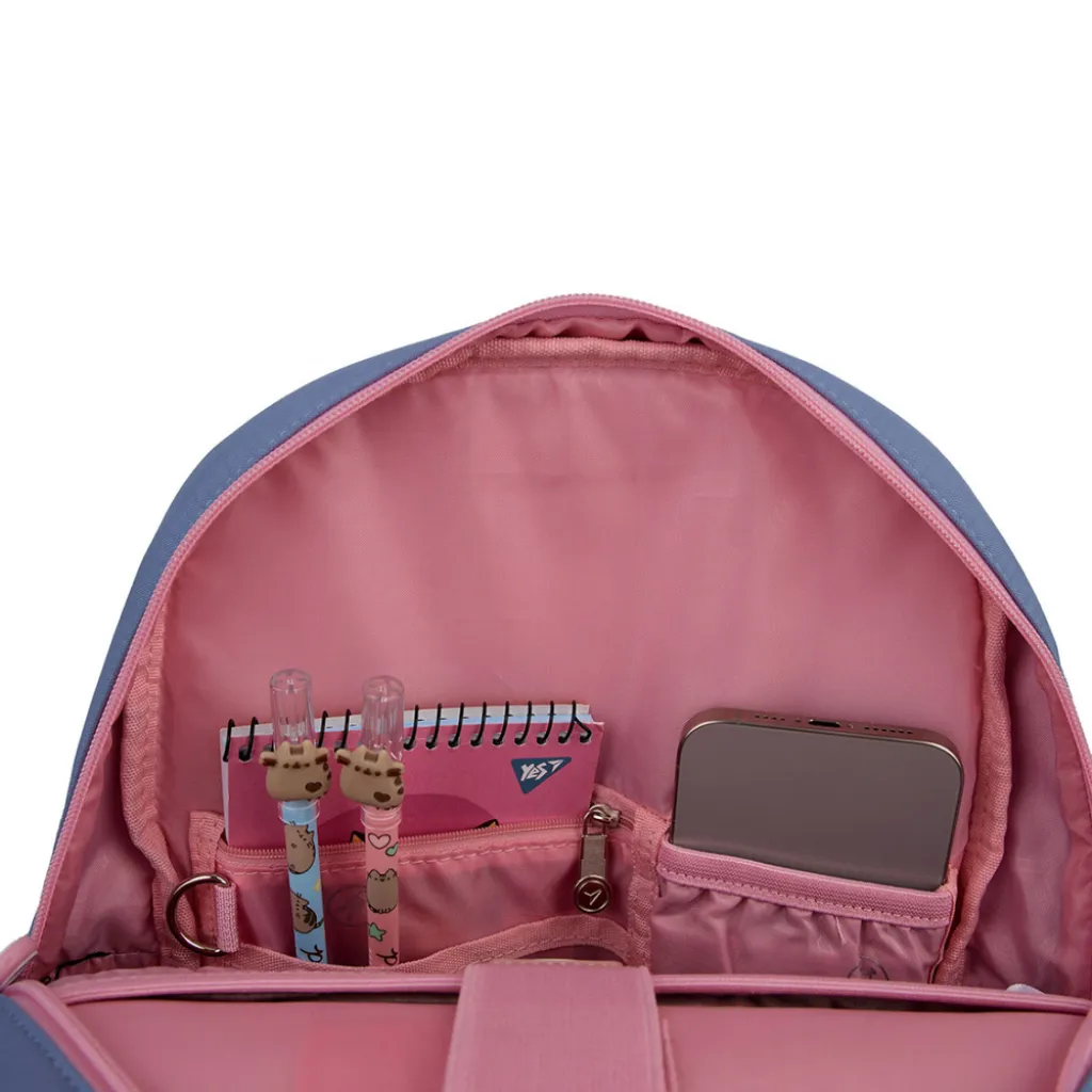 Ортопедичний рюкзак шкільний YES Pusheen Stay Cool S-104, блакитний Ортопедичний рюкзак шкільний YES Pusheen Stay Cool S-104, блакитний