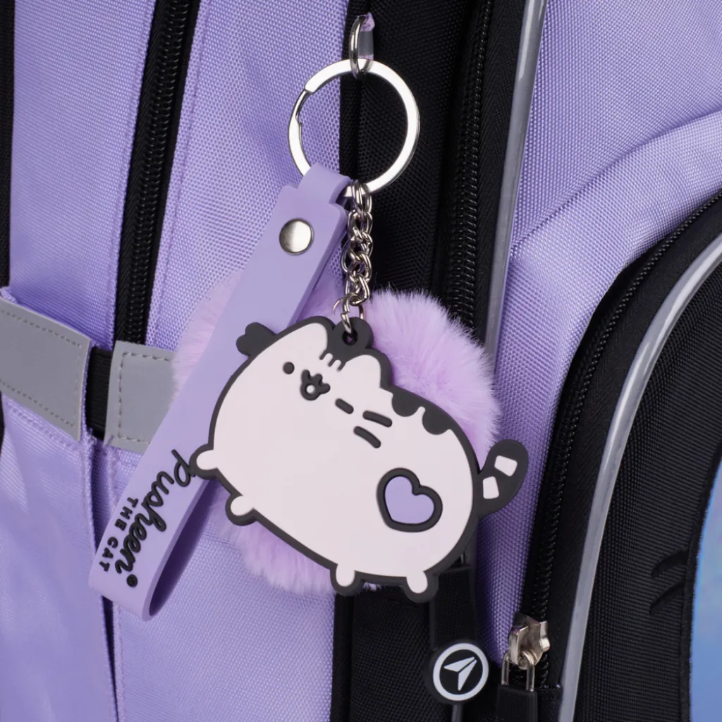 Ортопедичний рюкзак шкільний YES S-91 Pusheen Shiny, бузковий Ортопедичний рюкзак шкільний YES S-91 Pusheen Shiny, бузковий