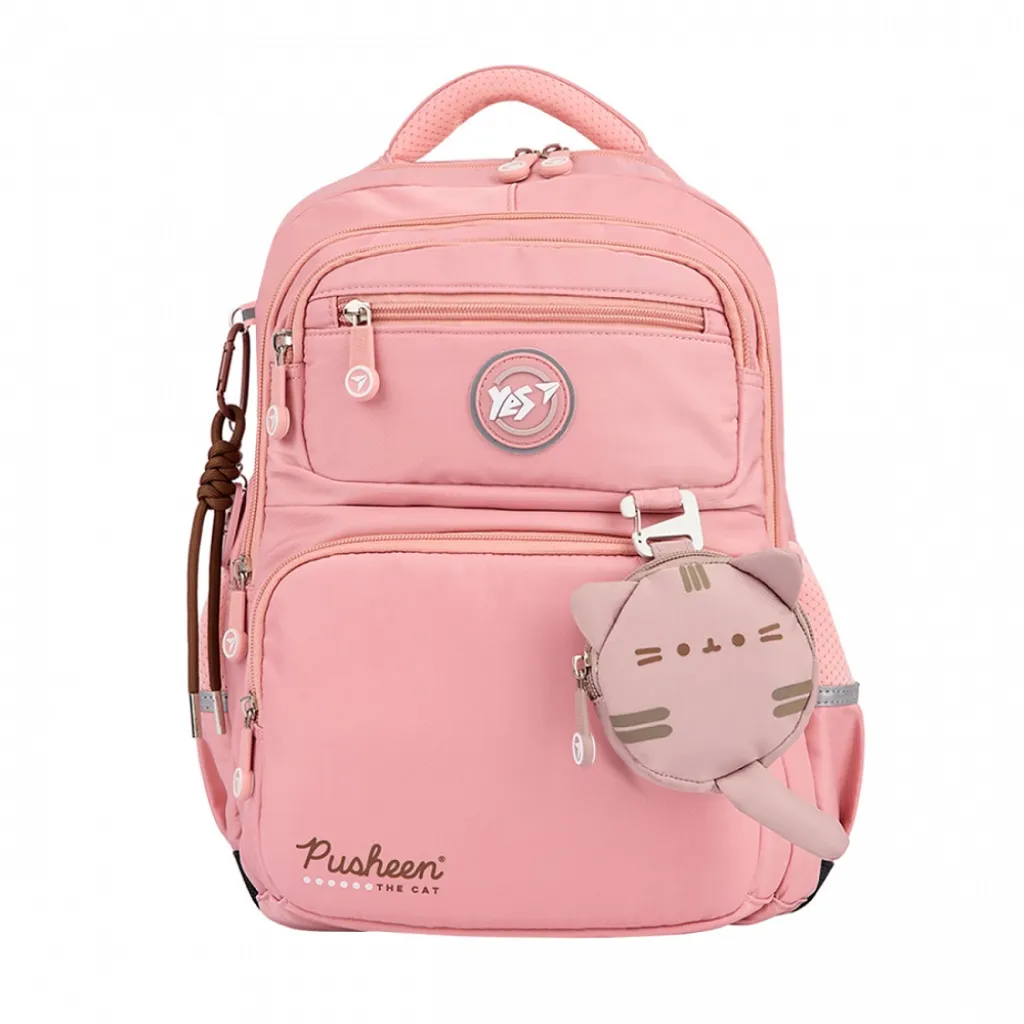 Ортопедичний рюкзак шкільний YES Pusheen Fatty S-108, рожевий Ортопедичний рюкзак шкільний YES Pusheen Fatty S-108, рожевий