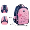 Ортопедический рюкзак школьный YES Bright Hearts S-111, розовый - Фото№3