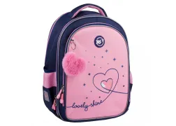 Ортопедичний рюкзак шкільний YES Bright Hearts S-111, рожевий