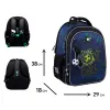 Ортопедический рюкзак школьный YES Football Gamer S-111, синий - Фото№3