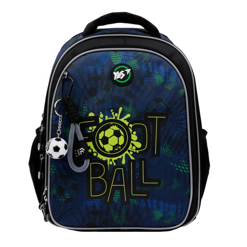 Ортопедический рюкзак школьный YES Football Gamer S-111, синий Ортопедический рюкзак школьный YES Football Gamer S-111, синий