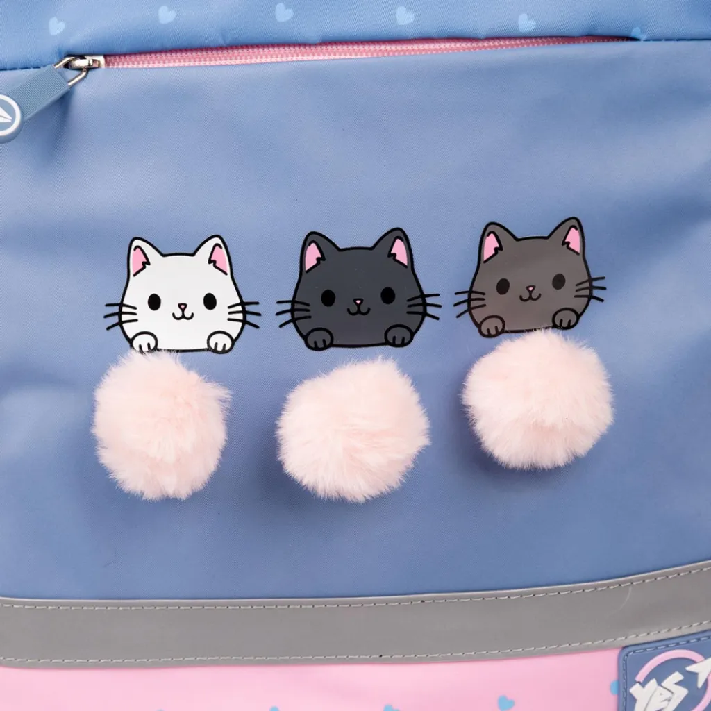 Ортопедичний рюкзак шкільний YES Meow-Meow S-52 Ergo, блакитний Ортопедичний рюкзак шкільний YES Meow-Meow S-52 Ergo, блакитний