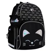 Ортопедичний рюкзак шкільний YES Smiling Cats S-100, чорний Ортопедичний рюкзак шкільний YES Smiling Cats S-100, чорний