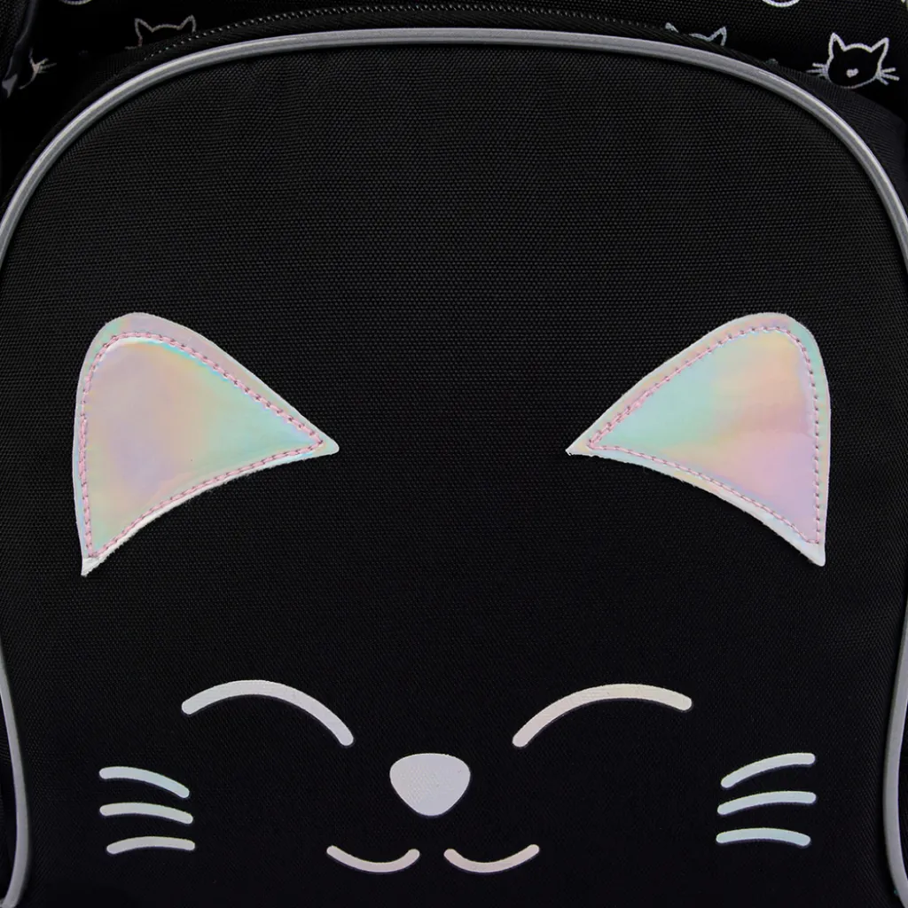 Ортопедичний рюкзак шкільний YES Smiling Cats S-100, чорний Ортопедичний рюкзак шкільний YES Smiling Cats S-100, чорний