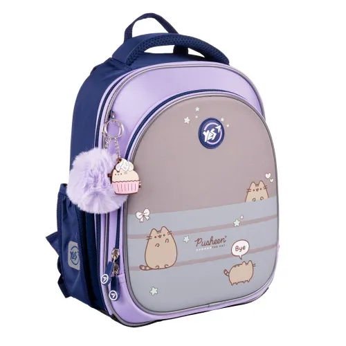 Ортопедичний рюкзак шкільний YES Pusheen Playful S-109, бузковий - Фото№1 Ортопедичний рюкзак шкільний YES Pusheen Playful S-109, бузковий - Фото№1