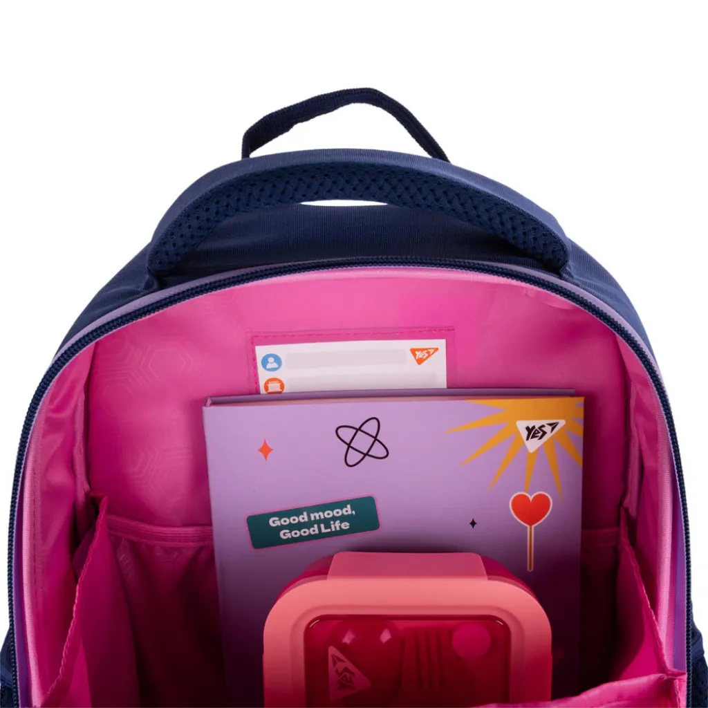 Ортопедичний рюкзак шкільний YES Pusheen Playful S-109, бузковий Ортопедичний рюкзак шкільний YES Pusheen Playful S-109, бузковий
