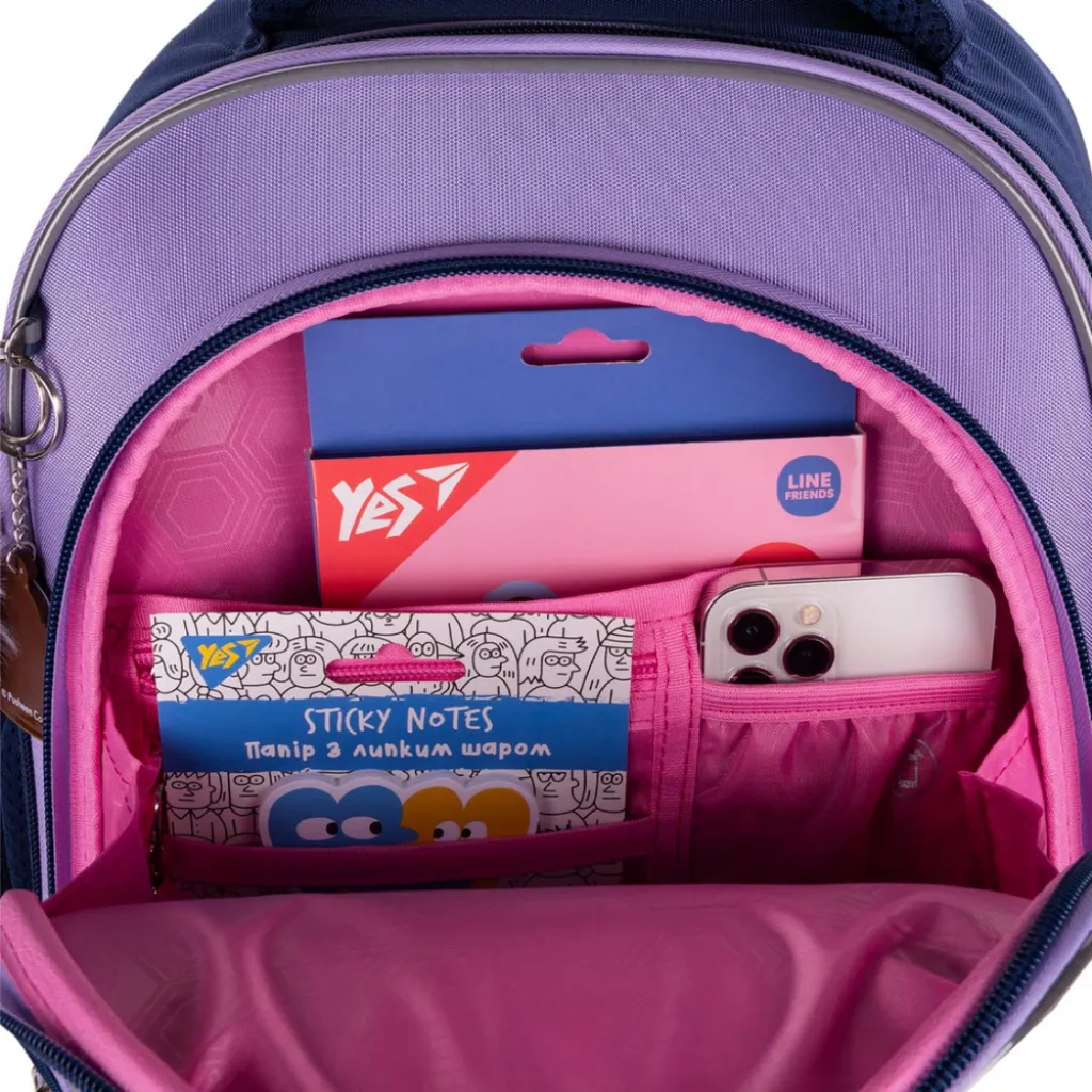 Ортопедичний рюкзак шкільний YES Pusheen Playful S-109, бузковий Ортопедичний рюкзак шкільний YES Pusheen Playful S-109, бузковий