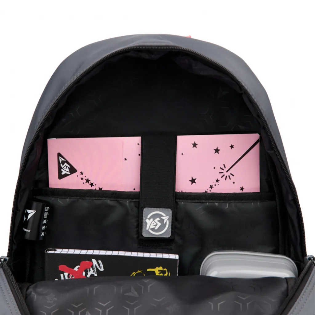 Ортопедичний рюкзак шкільний YES Anime Bunny TS-43, чорний Ортопедичний рюкзак шкільний YES Anime Bunny TS-43, чорний