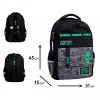 Ортопедический рюкзак школьный YES Extreme Brave TS-48, черный - Фото№3