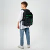 Ортопедический рюкзак школьный YES Extreme Brave TS-48, черный - Фото№15