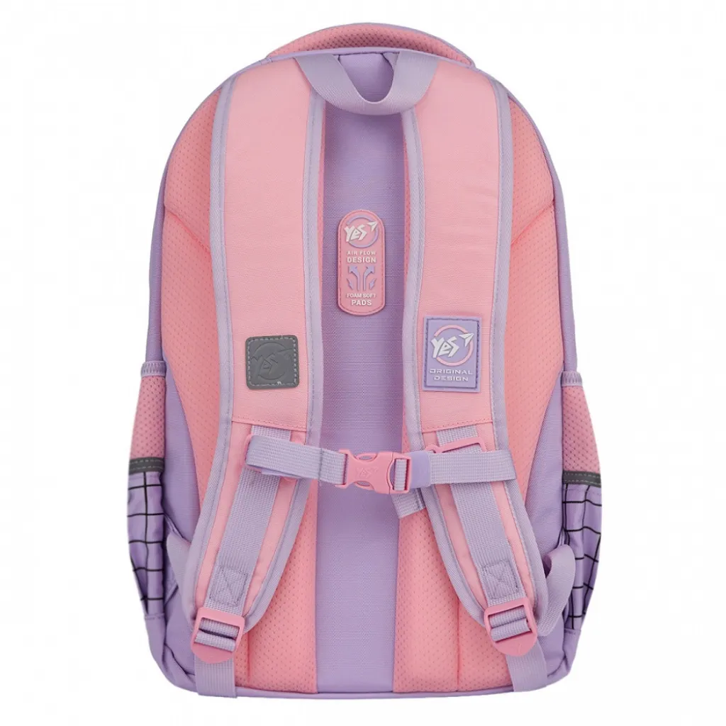 Ортопедический рюкзак школьный YES Favorite Kitty TS-48, розовый