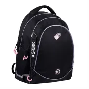 Ортопедичний рюкзак шкільний YES Pink Heart з LED кордом TS-52, чорний