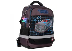 Ортопедичний рюкзак шкільний YES S-52 Ergo Street Racing, сірий