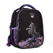 Ортопедичний рюкзак каркасний YES H-100 Magic Unicorn, чорний Ортопедичний рюкзак каркасний YES H-100 Magic Unicorn, чорний