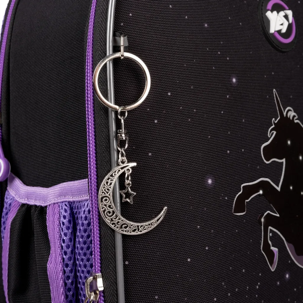 Ортопедичний рюкзак каркасний YES H-100 Magic Unicorn, чорний Ортопедичний рюкзак каркасний YES H-100 Magic Unicorn, чорний