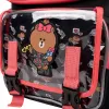 Ортопедичний рюкзак напівкаркасний YES Line Friends S-101, чорно-рожевий - Фото№10