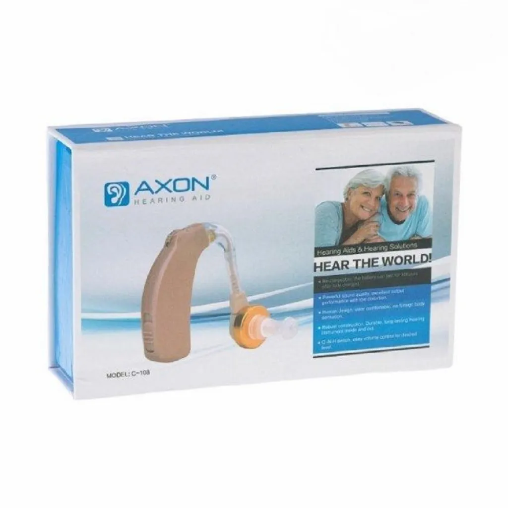 Слуховой аппарат Axon C-108 заушный с зарядным устройством/ усилитель звука Слуховой аппарат Axon C-108 заушный с зарядным устройством/ усилитель звука