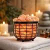 Светильник "Корзина" с соляными камнями 20 см, 4 кг - Фото№3