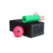 Масажний набір Blackroll Block Set, чорний/зелений/рожевий