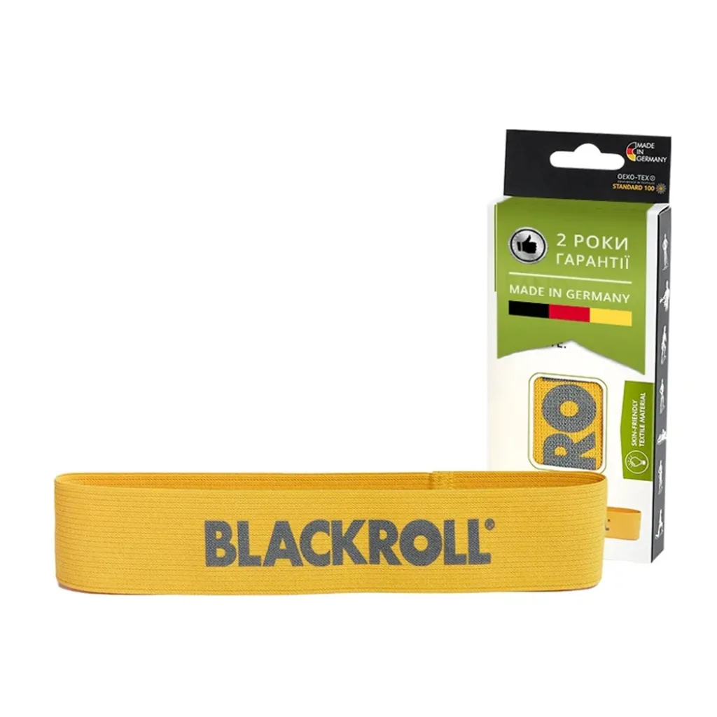 Фітнес еспандер Blackroll Loop Band, жовтий Фітнес еспандер Blackroll Loop Band, жовтий
