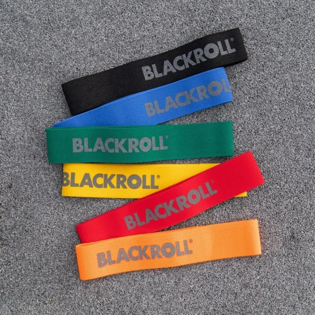 Набір фітнес-еспандерів Blackroll Loop Band Set x6, жовтий/оранжевий/червоний/синій/зелений/чорний Набір фітнес-еспандерів Blackroll Loop Band Set x6, жовтий/оранжевий/червоний/синій/зелений/чорний