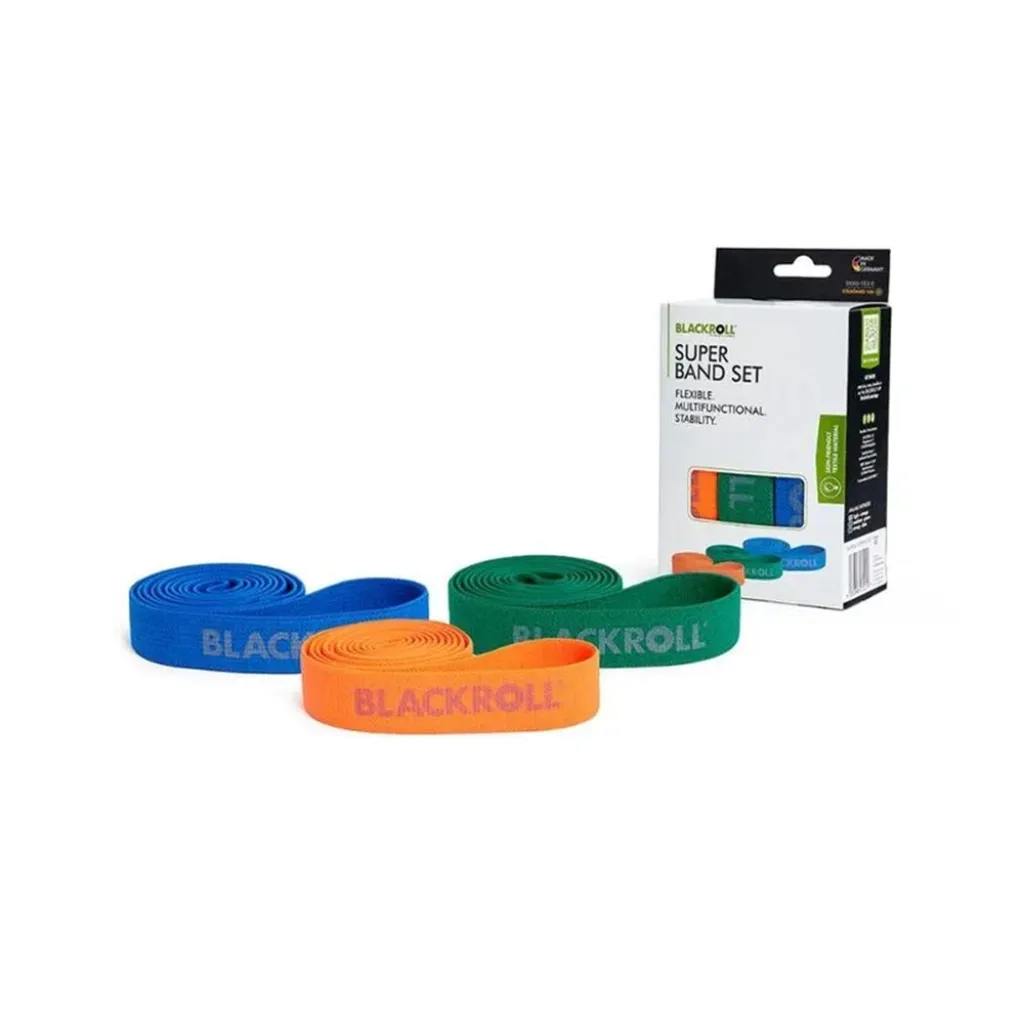Фітнес еспандер Blackroll Super Band Set, синій/зелений/помаранчевий Фітнес еспандер Blackroll Super Band Set, синій/зелений/помаранчевий