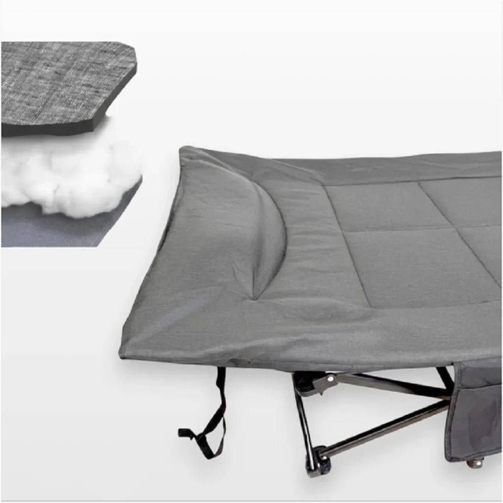Раскладушка туристическая EasyFit CozyCamp + чехол EF-2850-GY Раскладушка туристическая EasyFit CozyCamp + чехол EF-2850-GY