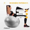 Фітбол EasyFit Hybrid EF-3011-GY 65 см, сірий - Фото№4