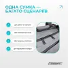 Спортивная сумка-рюкзак EasyFit BackBag EF-8003-GY 28 л, серый - Фото№9