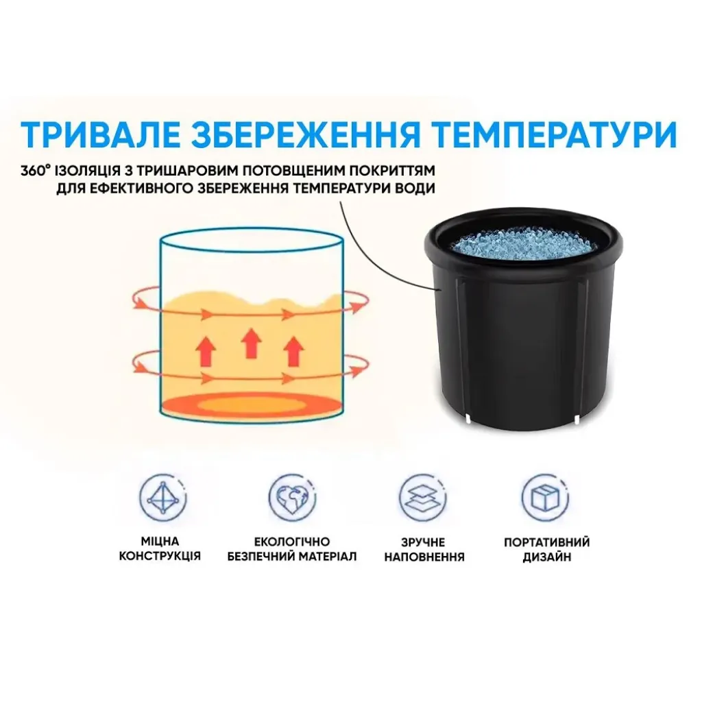 Каркасная ледяная крио ванна EasyFit EF-2306 Каркасная ледяная крио ванна EasyFit EF-2306