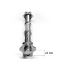 Гантельний гриф EasyFit 50 см Ø 25 мм EF-8047, хромований - Фото№4