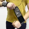 Кистевые бинты EasyFit 50х8 см фиксатор на запястье, черно-белый - Фото№6