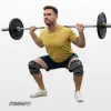 Бинт для присідань EasyFit фіксатор колінного суглоба, чорно-білий - Фото№7