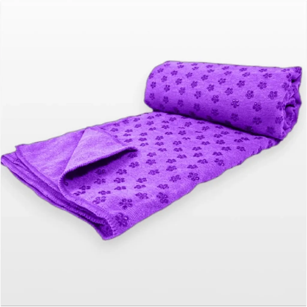Рушник для йоги EasyFit Yoga Mat Towel з мікрофібри, фіолетовий Рушник для йоги EasyFit Yoga Mat Towel з мікрофібри, фіолетовий
