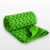 Полотенце для йоги EasyFit Yoga Mat Towel из микрофибры, зеленый - Фото№4